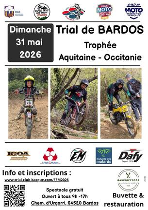 Affiche Trial de Bardos - 31 Mai