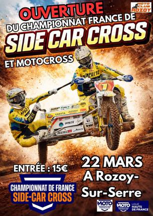 Affiche # Championnat HDF 85cc/450cc+Sidecar - 22 mars
