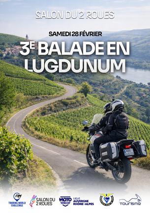 Affiche 3ème balade Lugdunum - Salon du 2 Roues - 28 février