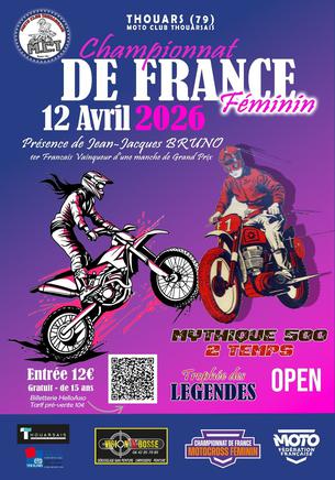 Affiche Championnat de France Féminine - 12 avril