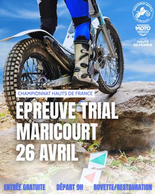 Affiche Trial de Maricourt - 26 avril