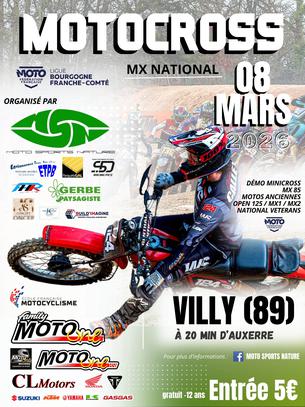 Affiche MOTOCROSS NATIONAL - 8 mars