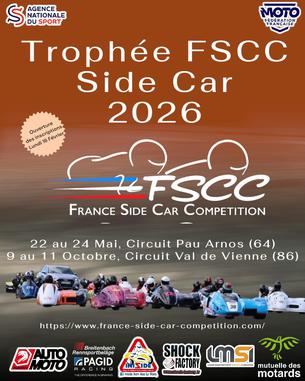 Affiche TROPHEE FSCC CIRCUIT DU VIGEANT SORTIE ARRIERE - 9/11 octobre