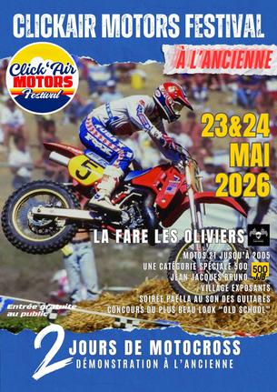 Affiche Clickair Motors Festival - 23/24 Mai