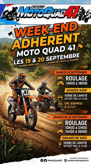 Affiche Week-end adhérent 2026 - 19/20 septembre