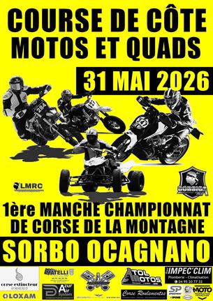 Affiche Course de Côte de Sorbo Ocagnano - 31 Mai