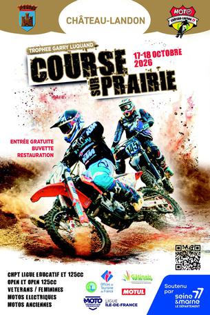 Affiche Course sur prairie Château Landon TROPHÉE GARRY LUQUAND - 17/18 octobre