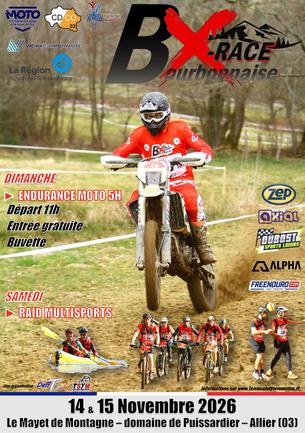Affiche Bourbonnaise X-Race - 14/15 novembre