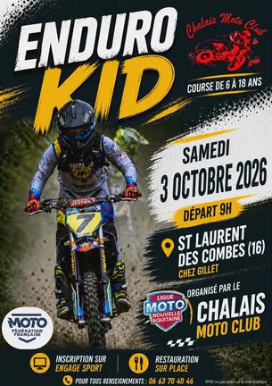 Affiche Enduro Kids - Chalais (16) - 3 octobre - 3 octobre