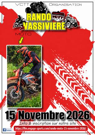 Affiche RANDO MOTO 15 NOVEMBRE - 15 novembre