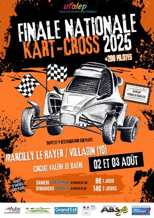 Affiche Finale Nationale Kart-Cross - Marcilly-le-Hayer (10) - 1/3 août