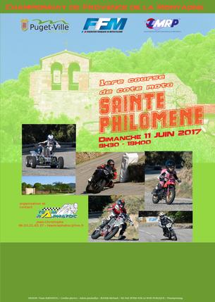 Affiche 1ère Course de Côte de PUGET VILLE - 11 juin 2017