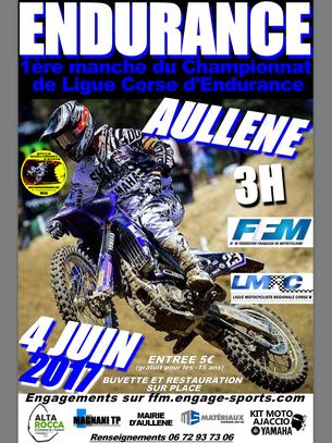 Affiche 1ère épreuve Chpt TT Corse 2017 - MCSA - 4 juin 2017
