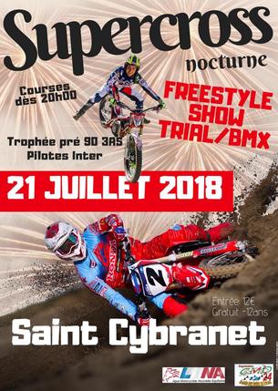 Affiche Supercross nocturne - 21 juillet 2018