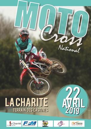 Affiche Motocross national BFC zone Ouest - 22 avril 2019