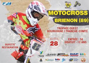 Affiche Motocross national BFC zone Ouest - 28 avril 2019