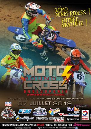 Affiche Championnat Moto Cross 2019 - 7 juillet 2019
