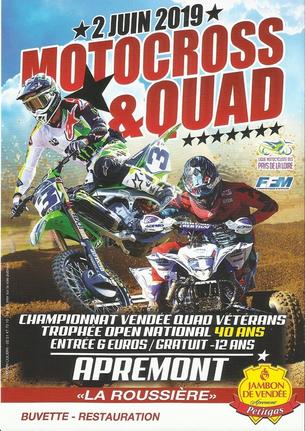 Affiche Motocross d'APREMONT - 2 juin 2019