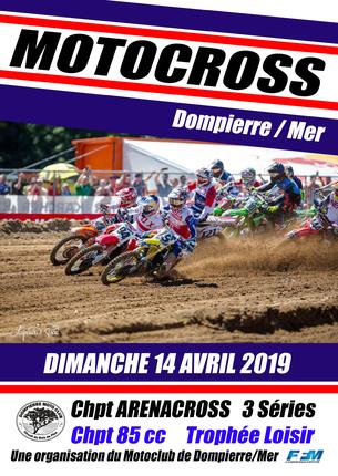 Affiche Motocross Dompierre sur Mer - 14 avril 2019