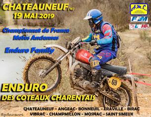 Affiche CF Enduro à l'ancienne - Châteauneuf-sur-Charente - 19 Mai 2019