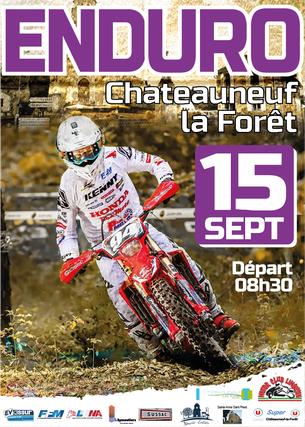 Affiche Enduro Châteauneuf la forêt - 15 septembre 2019