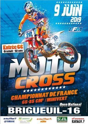 Affiche Motocross de Brigueuil - 9 juin 2019