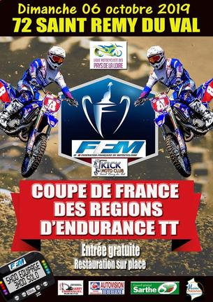 Affiche Coupe des Régions Endurance TT 2019 - 6 octobre 2019