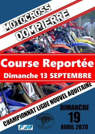 Affiche Motocross Dompierre sur Mer - 13 septembre 2020