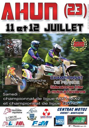Affiche Motocross d'Ahun - 11/12 juillet 2020