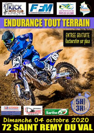 Affiche Endurance TT de SAINT REMY DU VAL (72) - 4 octobre 2020