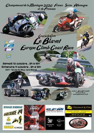 Affiche BLAVET Europe Climb Coast Race - 10/11 octobre 2020