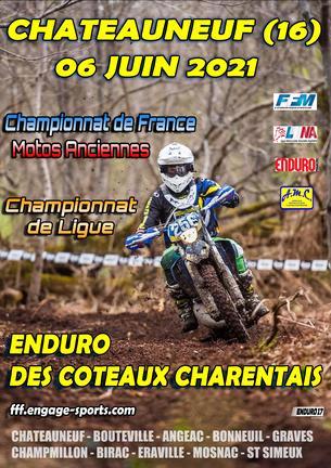 Affiche Enduro des Coteaux Charentais - 6 juin 2021