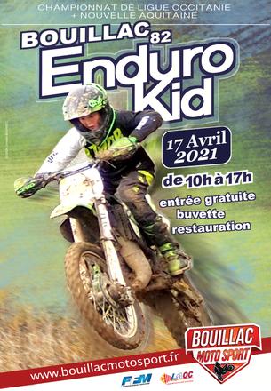 Affiche Enduro Kid Bouillac - 17 avril 2021