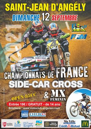 Affiche Motocross St Jean d'Angély - 12 septembre 2021