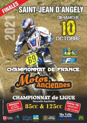 Affiche Motocross St Jean d'Angély - 10 octobre 2021