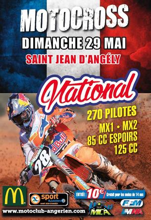 Affiche Motocross St Jean d'Angély - 29 Mai 2022