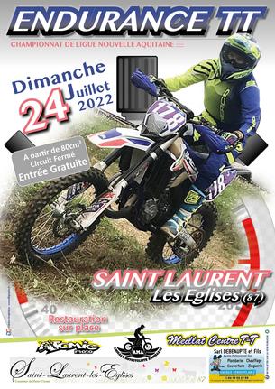 Affiche Endurance TT - St Laurent les Eglises (87) - 24 juillet 2022
