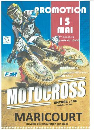 Affiche Motocross Promotions HDF - 15 Mai 2022