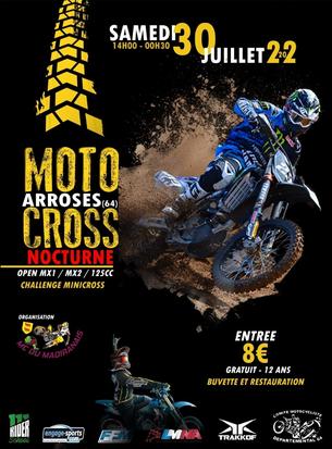Affiche Motocross nocturne - 30 juillet 2022