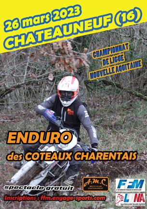 Affiche Enduro des Coteaux Charentais - 26 mars - 26 March