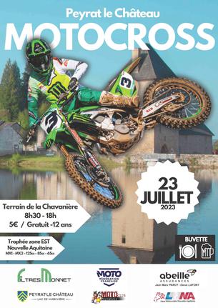 Affiche Motocross de Peyrat le Château (87) - 23 juillet 2023
