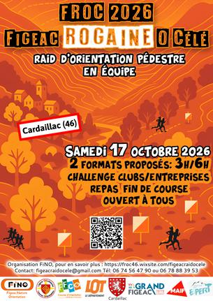 Affiche FROC ROGAINE 2026 - 17 octobre