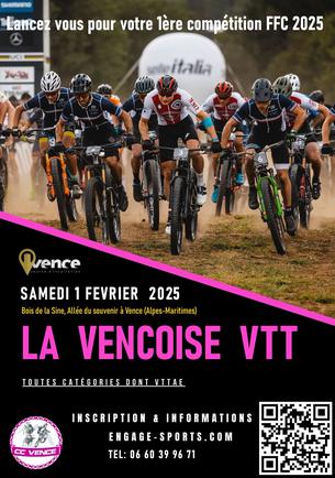 Affiche Vencoise VTT 2025 - 1 février