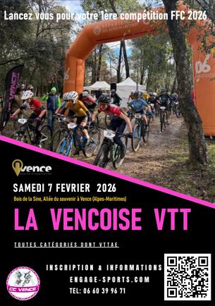 Affiche Vençoise VTT - 7 février 2026