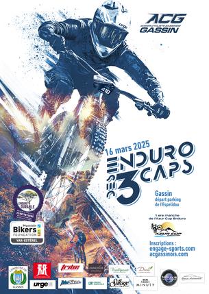 Affiche Enduro des 3 Caps 2025 - 16 mars