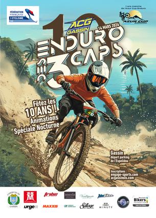 Affiche Enduro des 3 Caps 2026 - 14 mars