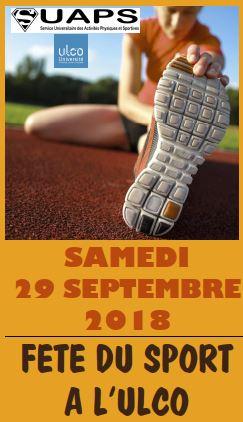 Affiche Journée du sport à l'Ulco - 29 septembre 2018