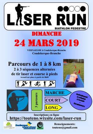 Affiche Laser Run - Biathlon 2019 - 24 mars 2019