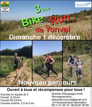 Affiche Bike and Run de YONVAL - 1 décembre 2019