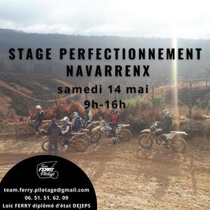Affiche STAGE DE PERFECTIONNEMENT MOTO CROSS NAVARRENX (AQUITAINE) - 14 Mai 2022